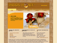 Tablet Screenshot of paradishoney.com